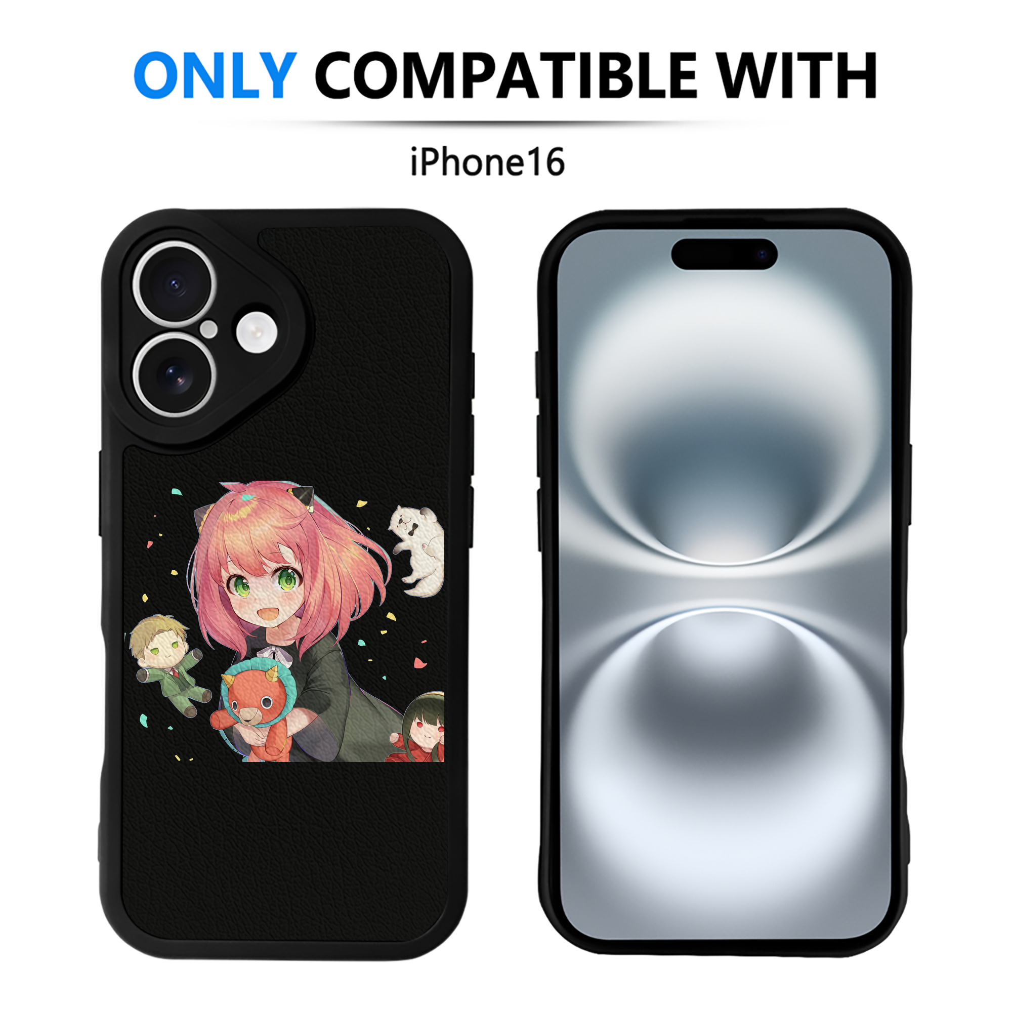 （画像用） SPY×FAMILY间谍家家酒 【iPhone 16シリーズ対応】シリコンスマホケース（レザー調） 材質：シリコン